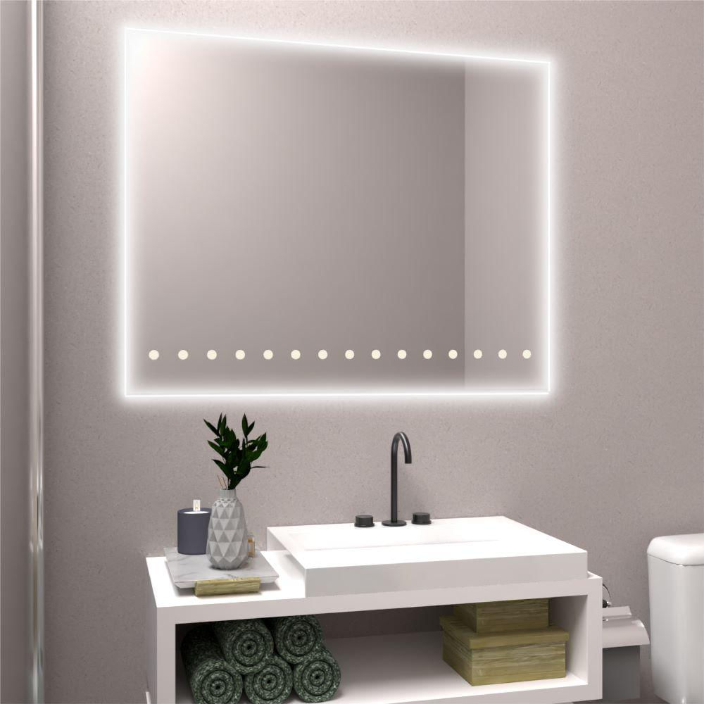 Espejo Rectangular Osiris, Gris, Con Luz Led img #2