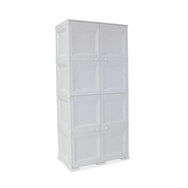 Mueble Organizador Elegance Liso Da Vinci, Blanco Perla, con