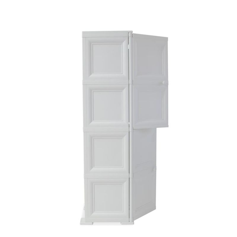 Mueble Organizador Elegance Liso Da Vinci, Blanco Perla, con