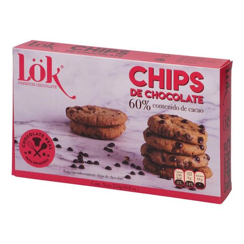 Chips Chocolate Cacao LOK PREMIUM PRODUCTS 250 gr