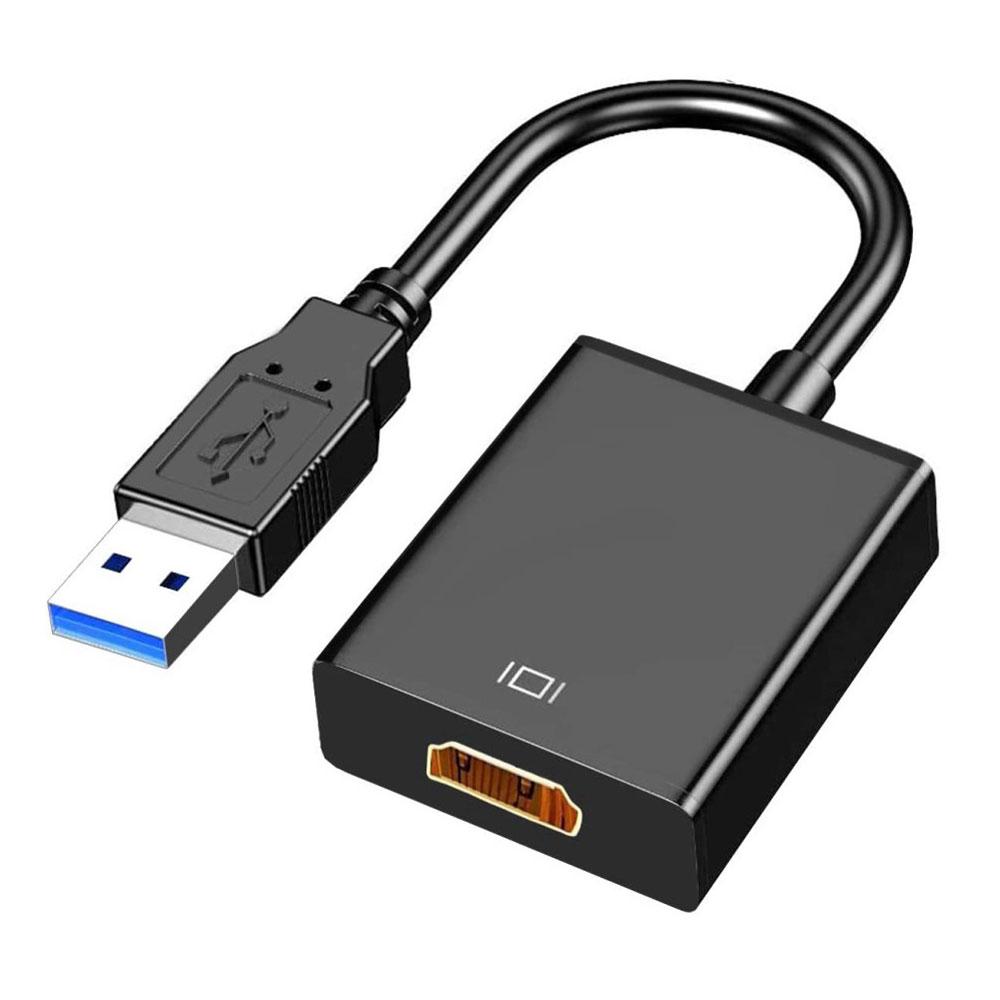 Convertidor Usb Hdmi 3.0 Negro Adaptador Senal Vid Carulla