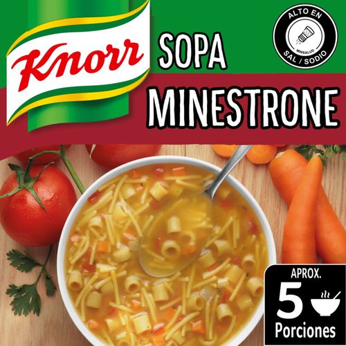 Sopa Minestrone X64 Gramos. KNORR 64 gr