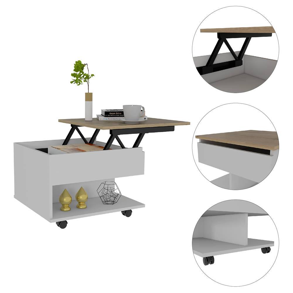 Mesa Luanda Duna Y Blanco 55 Cm Transformable img #3