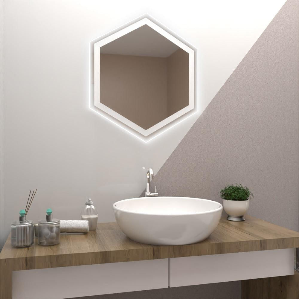Espejo Wolf Hexagonal 70 Cm Led img #3