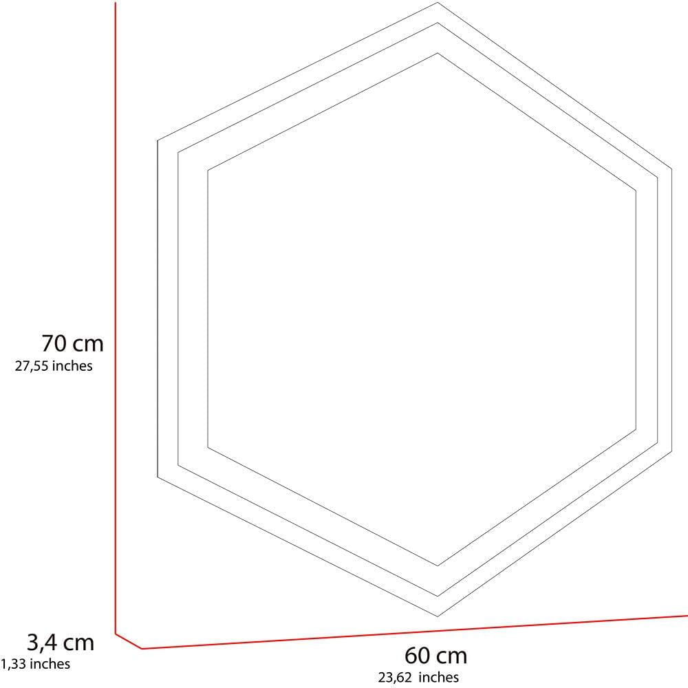 Espejo Wolf Hexagonal 70 Cm Led img #5