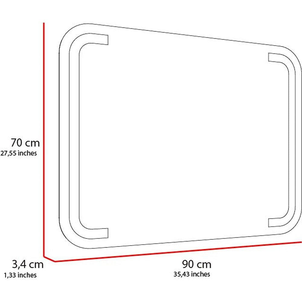 Espejo Brown Rectangular 90 Cm Led Y Touch img #5