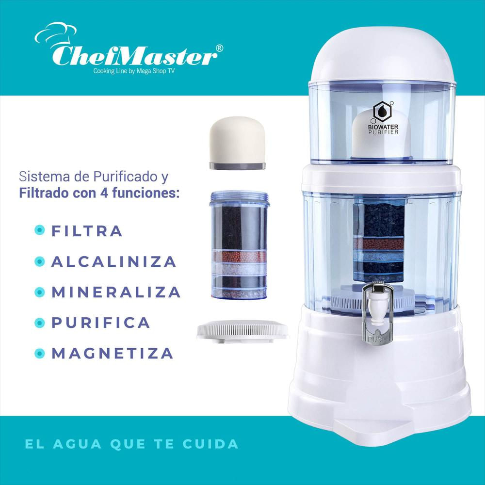 Combo: Purificador de Agua Biowater Chef Master + Kit de 3 repuestos