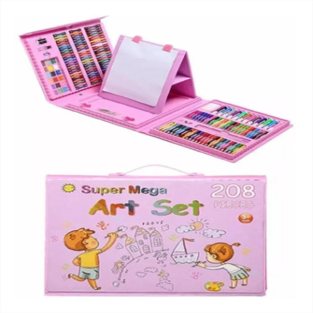 Set Colores Kit Colorear 208 pcs Juego Arte Dibujo Creativo Infantil -  Canela Hogar