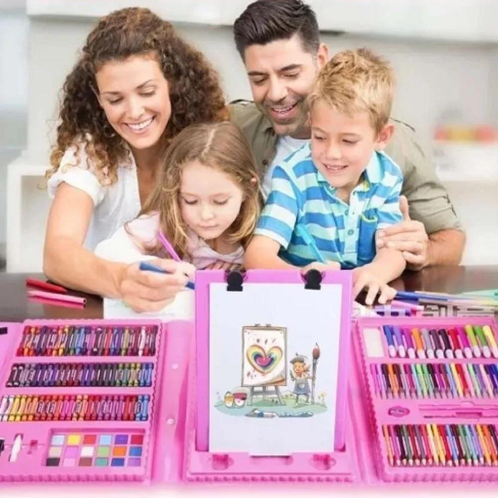 Set Kit Colores Juego Arte Inspire Children Creativo Infantil 59 Pcs
