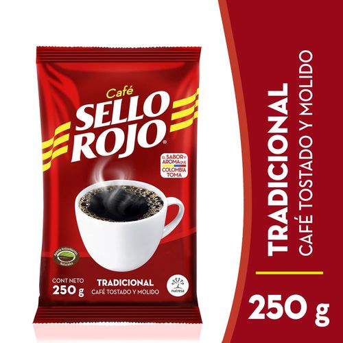 CAFE MOLIDO SELLO ROJO 250 gr