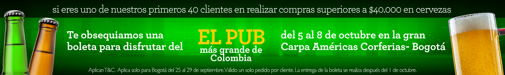 Pub más grande Bogotá Corferis