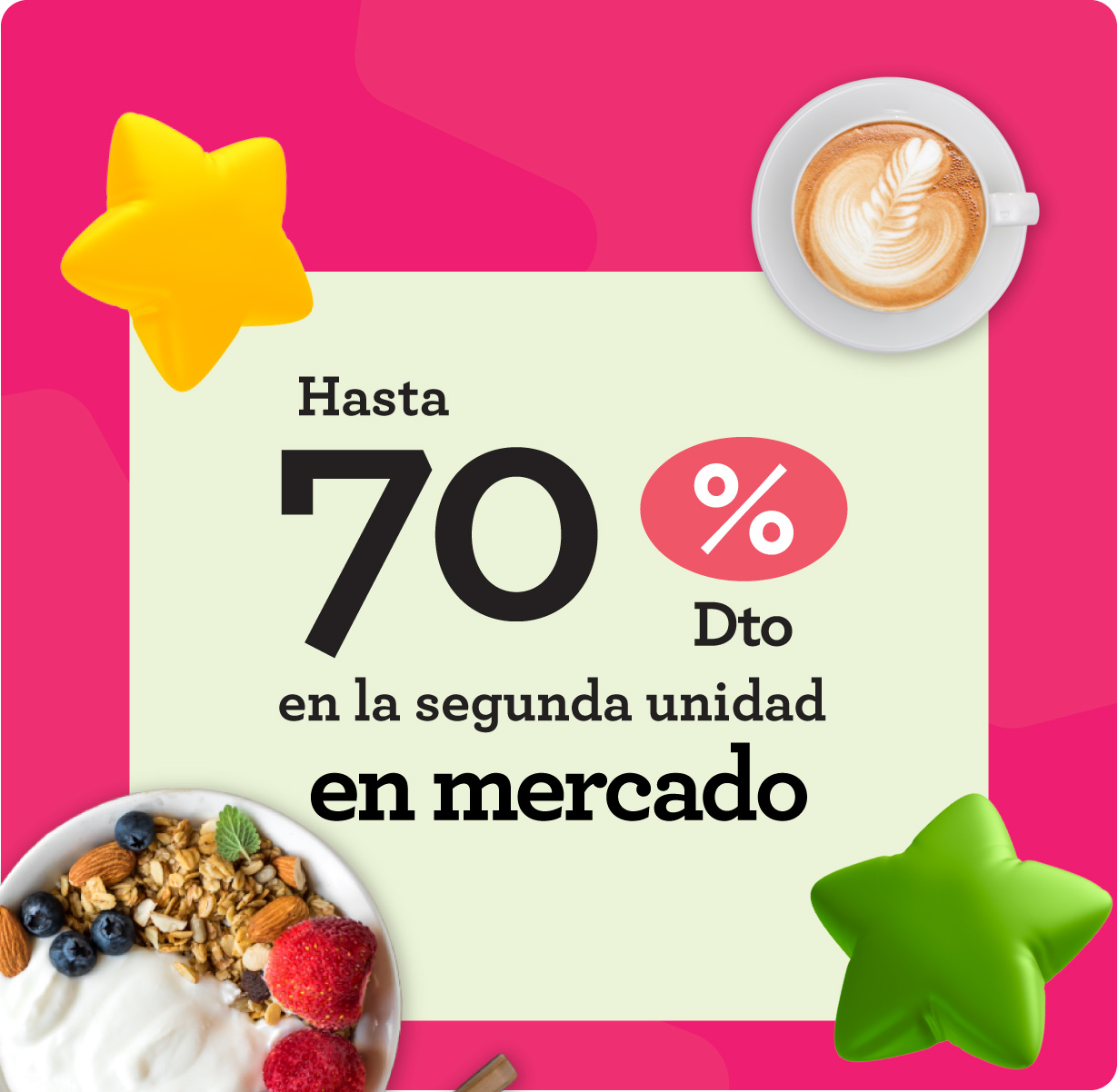 Mercado, bebidas, pasabocas, frutas, verduras, carnes